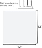 15-Pack 4 mil 12-Inch-by-12-Inch Blank Stencil Sheet for Cricut Vinyl, Silhouette, Transparent PET Acetate Mylar Craft Template Material