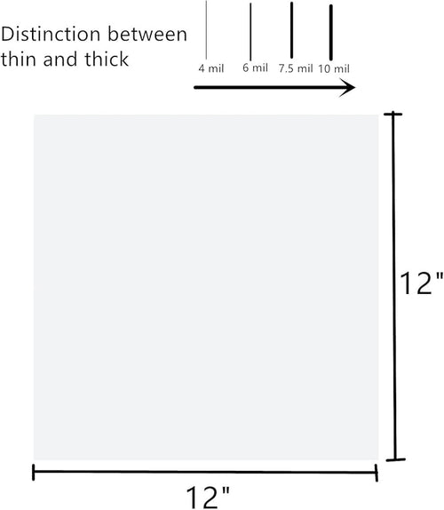 10-Pack 10 mil 12-Inch-by-12-Inch Blank Stencil Sheet for Laser Cutting Vinyl,Transparent PET, Acetate Mylar Stencil Tools and Machines Template Material