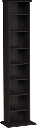 Prepac Narrow Cabinet Media Storage, 13" Wide, Black