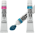Turner Watercolor Paint Set - Design Gouache Premier Opaque Watercolor Paint - 25 ml Tubes - Set of 18 Assorted Colors