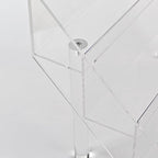 PecMuikee Greeting Card Display, 4 Tiers Clear Acrylic Sticker Display Stand for Vendors Retail, Display Photo Stand for Counter Tabletop Display Supplies, 1 Set