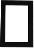 Poster Palooza 11x14 Mat Bevel Cut for 8.5x11 Photos - Acid Free Black with Black Core Precut Matboard - For Pictures, Photos, Framing - 4-ply Thickness