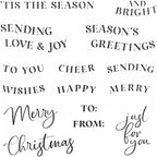 2025-2026 Stamps and Dies for Card Making, Stamps and Dies Set 2025 for Christmas and Halloween, Die Cut DIY Various Festivals Album Scrapbooking Birthdays Greeting Card (M4285)