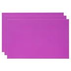 PATIKIL 8x12 Inch Anodized Aluminum Sheet Metal, 3Pcs Laser Plates Engraving Blanks 0.5MM Thin Rectangle for Crafting DIY House Laser Engraving, Purple