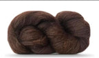Natural Wool Bulk roving, 1 lb. Best Wool for Spinning, arm Knitting, Felting, Chunky Blankets and Tapestry. Natural Colors, un-Dyed. (Dark Chocolate, 1 lb)