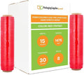 PSBM Red Stretch Wrap, 15 Inch x 1476 Feet, 8 Pack, Tinted Pre-Stretched Shrink Wrap Film for Moving, Packaging, Pallet Wrapping