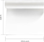 DTF Transfer Film Roll 23.6in x 328ft – Instant Hot & Cold Peel – Double Matte Anti-Static Coating – Premium Heat Transfer Film for Vibrant Colors & Durable Prints – Works with All DTF Printers