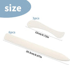9 PCS Bone Folder and Scoring Tool Plastic Paper Folding Tool Bone Origami Creaser Book-Binding Leather Burnishing Card Making for Folding Scoring Creasing Origami Scrapbooking