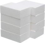 Crafare 8 Pack Craft Foam Blocks 8X4X2 Inch Polystyrene Brick Rectangle for Arts,School Modeling Projects Sculptures,Floral Arrangements,Party Table Centerpieces