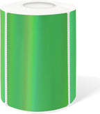 2" x 3" Holographic Thermal Label Stickers Green,Printable Rainbow Glitter Thermal Printer Sticker Labels for Gift Wrapping, Self-Adhesive Name Price Tag DIY Custom Logo Design (280 pcs)