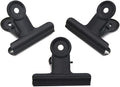 Coideal Black Bulldog Paper Clips 2 Inch, 20 Pack Large Metal Hinge Clips Binder Bull Clip Clamps for Food Bags, Pictures Photos, Art Crafts, Office Supply (50mm)