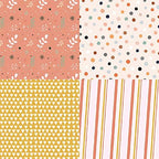 Woodland Animal Print Scrapbook Paper Pad, 6x6 inches, 24 Sheets, Earth Tones, Square, Single-Sided, Perfect for Scrapbooking