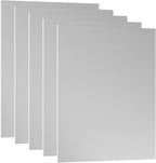 PATIKIL 3.3x2.1x1/32inch Anodized Aluminum Sheet, 5Pcs Metal Rectangle Aluminum Plate 0.8mm Thick Engraving Blanks for Laser Engraving DIY Decorative Crafting Home Decoration, Silver Tone
