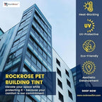 Rockrose Professional Window Tint for Home – One Way Privacy Window Film for Home Offices Heat Blocker Reflective Adhesive Mirror Tint with 99% UV Block – Silver 72in x 100FT