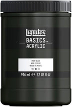 Liquitex BASICS Acrylic Paint, 946ml (32-oz) Jar, Ivory Black