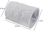 Cylinder Molds Silicone Wave Spiral Candle Mold - Silicone Resin Casting Molds for Candle & Resin & Soap Craft Supplies (cr-Petal-x5)