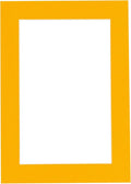 8x10 Mat Bevel Cut for 5x8 Photos - Acid Free Golden Orange Precut Matboard With Backing Board and Crystal Clear, Self Seal Photo Mat Bag - For Pictures, Photos, Framing - 4-ply Thickness