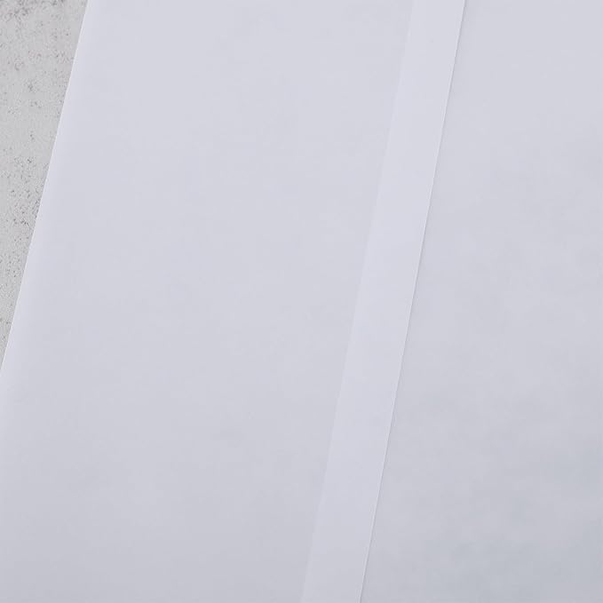 UNIQOOO 30 Pack Pre-Folded Vellum Jackets for 5x7 Invitations, Elegant Blank DIY Vellum Paper, 115GSM Semi-Transparent Cover Jacket for Wedding Envelopes