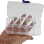 20 packs Plastic Organizer Box 10 Grids Clear Storage Container Jewelry Case with Fixed Dividers for Beads Art DIY Crafts Jewelry Fishing Tackles (20pcs 10 Grids Box)