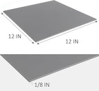 Falling in Art 12 * 12 Linoleum Carving Blocks, 2 Pack Soft Stamp Rubber Blocks for Crafts and Artists Printmaking, Gray,1/8" Thick