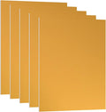 PATIKIL 7x5x1/32inch Anodized Aluminum Sheet, 5Pcs Metal Rectangle Aluminum Plate 0.8mm Thick Engraving Blanks for Laser Engraving DIY Decorative Crafting Home Decoration, Yellow