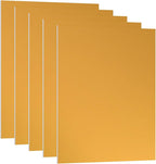 PATIKIL 3.3x2.1x1/32inch Anodized Aluminum Sheet, 5Pcs Metal Rectangle Aluminum Plate 0.8mm Thick Engraving Blanks for Laser Engraving DIY Decorative Crafting Home Decoration, Yellow