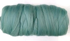Kondoos Colored Natural Wool roving, 1 lb. Best Wool for Needle Felting, Wet Felting, handcrafts and Spinning. (Acqua, 1 lb)