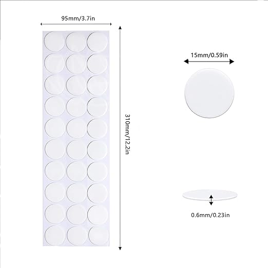 Adhesive Stick dots Two-Sided Sided Mounting Putty Stick Tack for Wall Hanging Crafts Balloons Festival Party Decorations,Clean Removable(0.59"*0.59"-800)