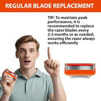 36 Replacement Blades Compatible with GL-Fusion 5 Style Razors (orange), Wet Razors Men's Blades Value Packs