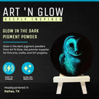 Glow in The Dark Pigment Powder - Neutral and Fluorescent Color for Art Painting, Fine Art, Nail Art Paint, and DIY Crafts - Long Lasting, 10+ Color Options - Neutral Sky Blue - (120 Grams/4 Ounces)