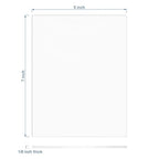 Pack of 10 Clear Acrylic Sheet 5" x 7" Cast Plexiglass Panel 1/8" Thick (3mm) Transparent Plastic Board for Sign, Craft, Display Projects, Laser Cutting, Engraving, Painting