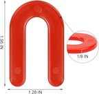 DGSL Tile Leveling System Tile Spacers 1/8 Inch, 500 pieces Horseshoe Shim U Shape Plastic Tile Leveling Clips for Various Types of Tile Leveling (Red)