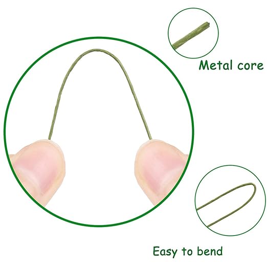 CCINEE 24 Gauge Dark Green Floral Wire Stem for Flower Arrangement Craft Supply,16 Inch,200PCS