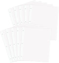Zesthouse Photo Album Refill Pages for 3 Ring (10 Pack), 16 in Photo Albums Self Adhesive Pages Holds 8x10 5x7 4x6 2x3 Photos or Recipe Cards