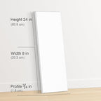 PHOENIX 8x24 Inch 3 Pack Artist Canvas - Long Skinny Stretched Canvases for Painting - 3/4 Inch Profile, 100% Cotton 11 Oz. Gesso Primed White Blank Professional Canvas Oil & Acrylic Paints
