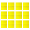 Laser Engraving Blank ABS Double Color Plastic Sheet, 11.8x6.49x0.05 inch Materials Double Color Plastic Sheet for Interior Signs, Badges, DIY Carving Pack of 12 (Yellow)
