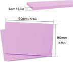 KUKLIPJIM 25 Pcs 4x6" Rubber Linoleum Stamp Carving Blocks for Printmaking, Artists, Crafts and More (Light Purple)