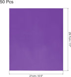 MECCANIXITY 50 Pack Toner Reactive Foil ,Deco Foil Transfer Sheets 8.5"x11" A4 Hot Foil Paper for Laser Printer Scrapbooking Heat Transfer DIY Craft,Purple