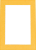 11x14 Mat Bevel Cut for 8.5x11 Photos - Acid Free Topaz Orange Precut Matboard With Backing Board and Crystal Clear, Self Seal Photo Mat Bag - For Pictures, Photos, Framing - 4-ply Thickness