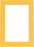 8.5x11 Mat Bevel Cut for 7x9 Photos - Acid Free Topaz Orange Precut Matboard - For Pictures, Photos, Framing - 4-ply Thickness
