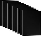 PATIKIL 7x5x1/32inch Anodized Aluminum Sheet, 10Pcs Metal Rectangle Aluminum Plate 0.8mm Thick Engraving Blanks for Laser Engraving DIY Decorative Crafting Home Decoration, Black