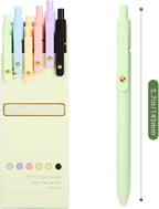 Ddaowanx Colorful Gel Pens, 0.5mm Fine Point Retractable, Cute Pens with Colored Writing and Sketching, Nursing School Essentials,School Supplies, Gifts for Nurse (12Pcs-Aesthetic Colors)
