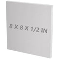 6061 T651 Aluminum Sheet Metal 8" x 8" x 1/2"(12.7MM) Inch Flat Plain Aluminum Plate Covered with Protective Film, Heat Treatable Rectangle 0.50" Thick Aluminum Metal Plate for Industrial, Crafting