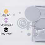 guangyintong Heat Transfer Vinyl Gray HTV Rolls, 12" x 12ft Gray Iron on Vinyl for T-Shirts, Matte Surface Gray HTV Vinyl for All Cutter Machine Easy to Cut & Weed for Heat Vinyl DIY Design