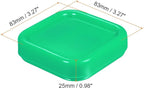 HARFINGTON Magnetic Pin Cushion Square Plastic Magnetic Sewing Pin Holder Storage Case Needle Cushion Tool for Sewing Projects, Green