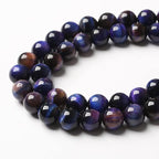 90pcs 4mm AAA Natural Tiger Eye Stone Beads Gemstone Round Spacer Loose Beads for Jewelry Making DIY Bracelet,Necklace(Galaxy Tiger Eye Stone, 4mm)