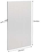 2 Pack 5052 H32 Aluminum Sheet Metal 8” x 4”x 1/8”(0.12") Flat Plain Thin Aluminum Plate Covered with Protective Film, Rectangle Metal Plate for Crafting lndustry, 3mm