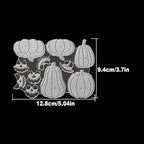 Lapoo Halloween Metal Cutting Die for Scrapbooking, 3D Backgrounds Frame New Cutting Dies DIY Album Card Making Decor Paper Metal Die Cuts Party Wedding Decorations (Ghost Face Pumpkin 5 x 3.7 in)