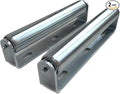 Pack of 2 10"BF Long Roller and Bracket l 1.5"Ø Galvanized Steel Conveyor Roller I Set of Roller and Bracket Versatile as Support Rollers for Woodworking, Roller Stand or Bike Rollers Conveyor Rollers