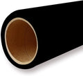 Yizhily Seamless Photogrphy Background Paper, Paper Backdrop Roll for Photoshoot, 53" x16', Jet